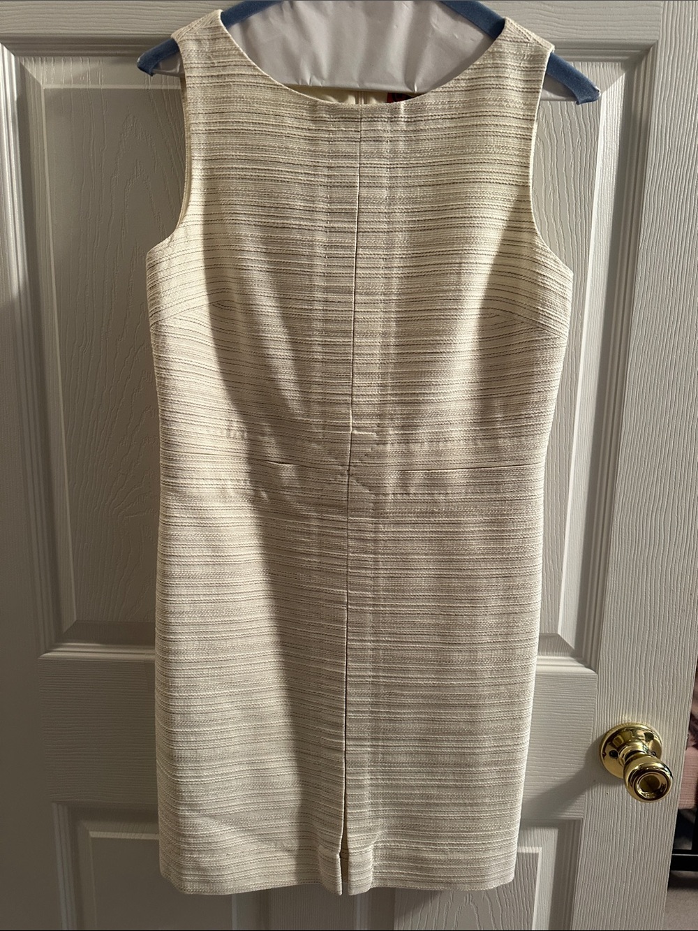 Tory Burch RYAN Cream Sleeveless Cocktail dress